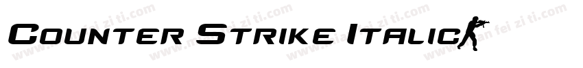 Counter Strike Italic字体转换
